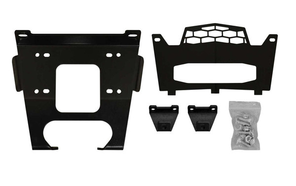 SuperATV Polaris RZR XP Turbo Winch Mount Plate Kit 35-WM-P-XPT-00