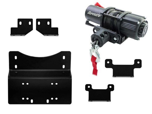 SuperATV Honda Pioneer 700 Winch Mounting Plate 35-WM-H-PIO-MAIN - UTV Source