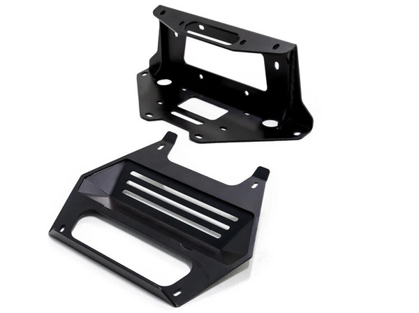 SuperATV 2020 Polaris RZR Pro XP Winch Mounting Plate 45-WM-P-PROXP