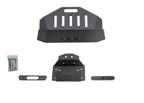 SuperATV Polaris RZR XP Turbo S Winch Mount WM-P-RZRXPTS-001-3500-MAIN - UTV Source