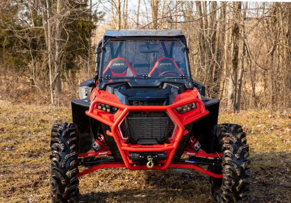 SuperATV Polaris RZR XP Turbo S Winch Mount Plate Kit With SuperATV Bumper WM-P-RZRXPTS-002-3500