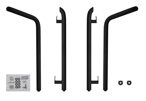 SuperATV Polaris RZR 4 900 Rock Sliding Nerf Bars Red NB-P-RZR1K4-03#RZR