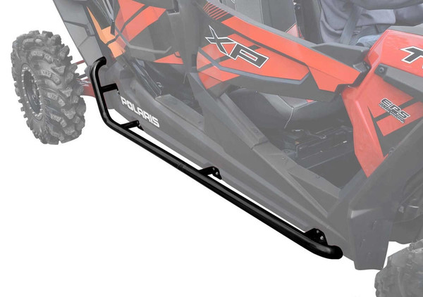 SuperATV Polaris RZR XP 4 1000 Rock Sliding Nerf Bars (Black) NB-P-RZR1K4-00 - UTV Source