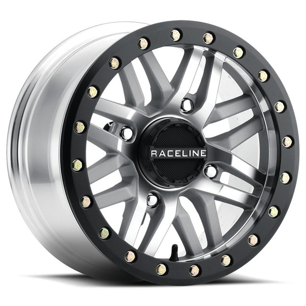 Raceline Wheels A91MA Ryno UTV Beadlock Wheel (Silver)  UTVS0037389