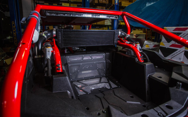 Agency Power Polaris RZR XP 1000/Turbo Vented Engine Cover Gloss Black/Orange AP-RZR-111-FGB-MOR