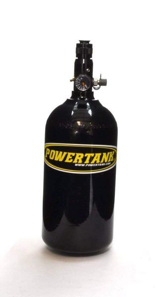Power Tank Nitrogen Bottle with Regulated Valve Gloss Black Powder Coat Power Tank CYL-0072-BK - UTV Source