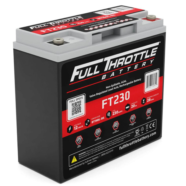 FullRiver Battery FT230 Full Throttle AGM Series Battery  UTVS0052169