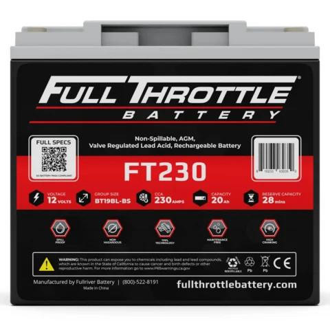 FullRiver Battery FT230 Full Throttle AGM Series Battery  UTVS0052169