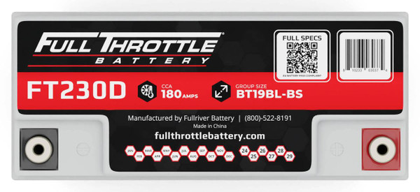 FullRiver Battery FT230D Full Throttle AGM Series Battery  UTVS0052170