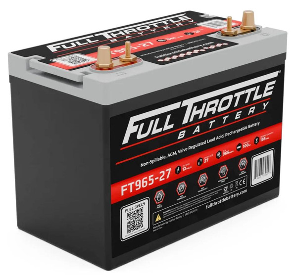 FullRiver Battery FT965-27 Full Throttle AGM Series Battery  UTVS0052188