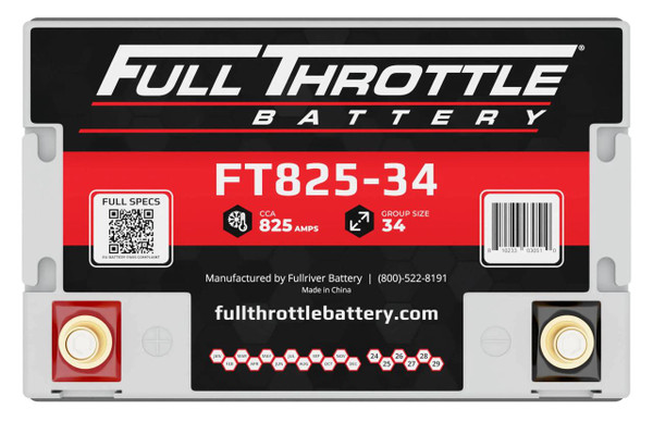 FullRiver Battery FT825-34 Full Throttle AGM Series Battery  UTVS0052213