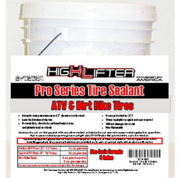 High Lifter Pro Series Tire Sealant (5 Gallon Pail) PSTS-PL - UTV Source