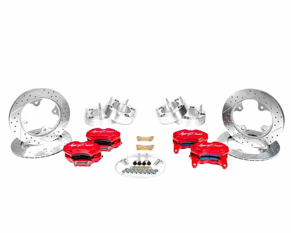 Agency Power Polaris RZR XP Turbo Front/Rear Big Brake Kit (Red) AP-RZR-460-RD - UTV Source