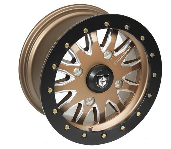 Pro Armor Halo Milled UTV Wheels (15x7) (4x137) - CA15078HMBL