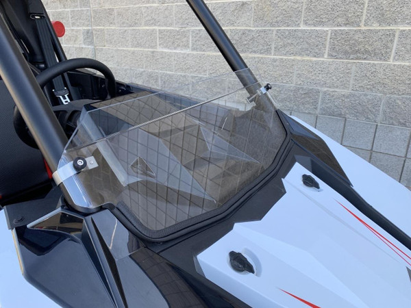 UTVZilla Polaris RZR RS1 Polycarbonate Half Windshield with Billet Clamps UTVS0058549
