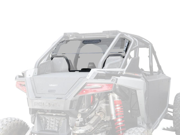 SuperATV Polaris RZR Pro XP Rear Vented Windshield RWS-P-RZRTR-V-76#AA-MAIN - UTV Source