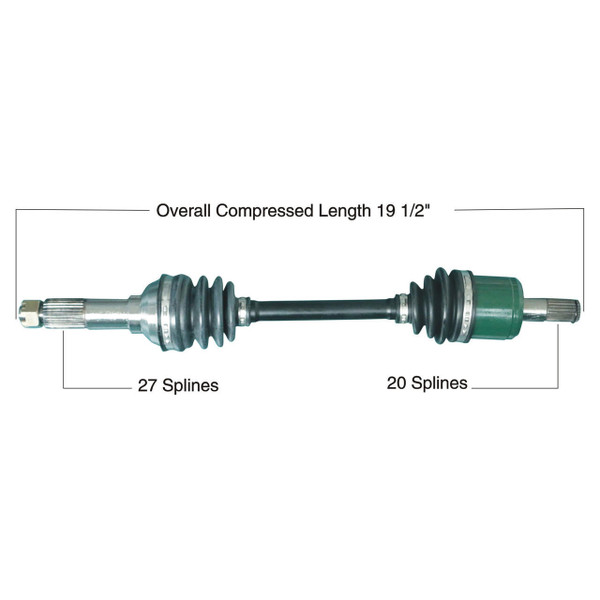 Tytaneum Yamaha Front Left/Right OE Replacement CV Axle 813-0191 - UTV Source