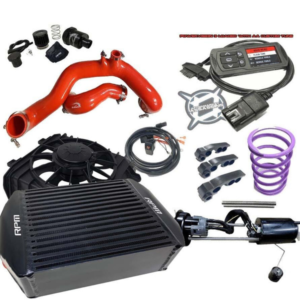 RPM Powersports Can-Am Maverick X3 120HP -205HP Complete Upgrade Kit X3 Big Core Intercooler Kit with Tuner UTVS0062386