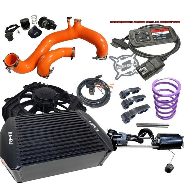 RPM Powersports Can-Am Maverick X3 120HP -205HP Complete Upgrade Kit X3 Big Core Intercooler Kit with Tuner UTVS0062386
