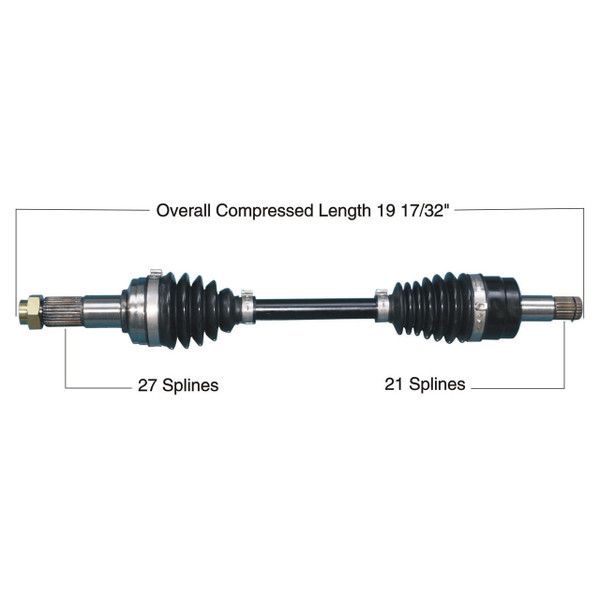 Tytaneum Yamaha Front Right Heavy Duty CV Axle 813-0332 - UTV Source
