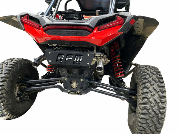 RPM Powersports Polaris RZR XP Turbo E-Valve Muffler - Dual Tip Captains Choice Exhaust UTVS0062537