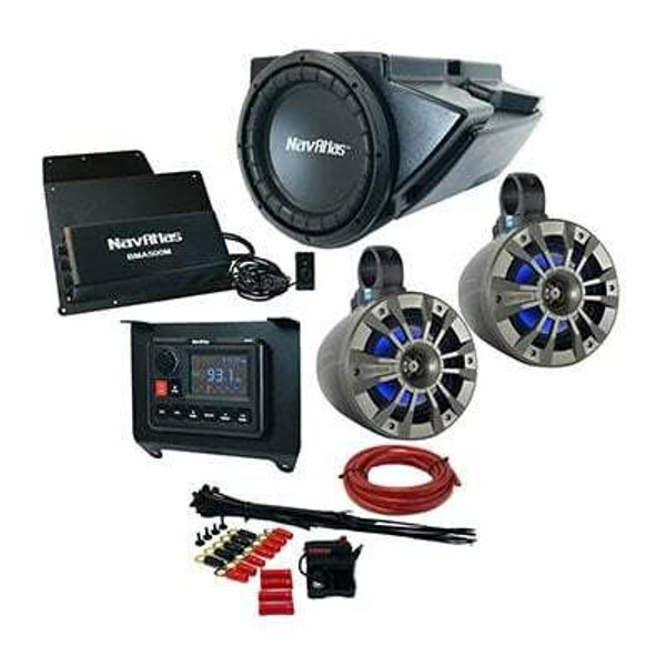 NavAtlas 4-Seat Polaris RZR Turbo / Non-Turbo Media and Audio Kit (Zone 3) (RZR1ZONE3) RZR1ZONE3 - UTV Source