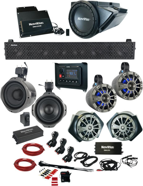 NavAtlas 4-Seat Polaris RZR Turbo / Non-Turbo Media and Audio Kit (Zone 6) (RZR1ZONE6) RZR1ZONE6 - UTV Source