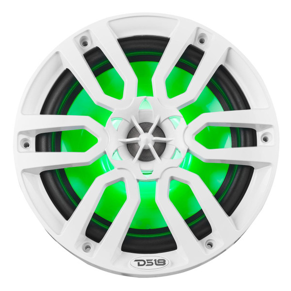 DS18 Audio NXL 8" 2-Way Coaxial Marine Speaker w/ LED RGB Lights 125W RMS 4-Ohm  UTVS0064837-MAIN