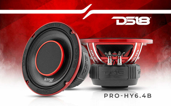 DS18 Audio 6.5" Water Resistant Mid-Range Loudspeaker with Built-in Driver