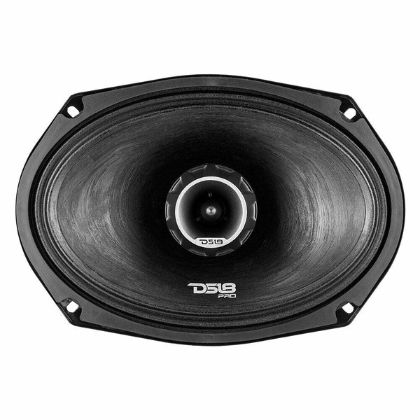 DS18 Audio 6x9 Water Resistant Mid-Range Loudspeaker with Built-in Bullet Tweeter and Grill 550 Watts 4-Ohm UTVS0065062