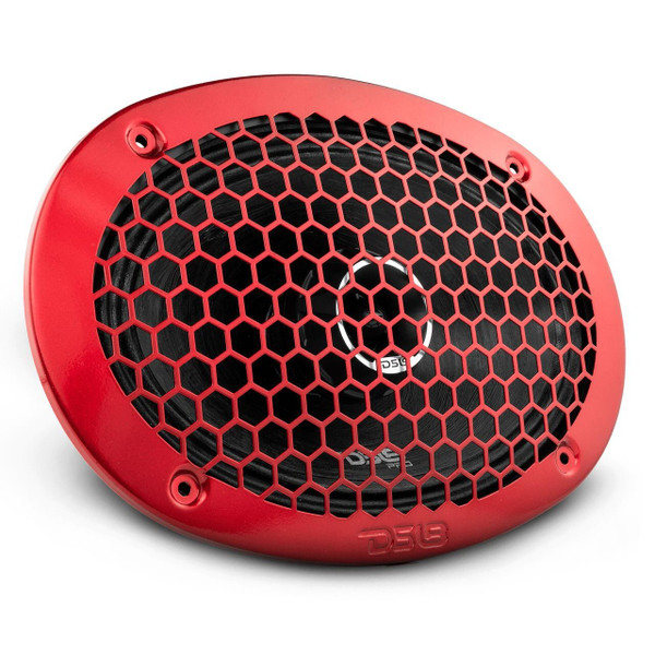 DS18 Audio 6x9" Water Resistant Mid-Range Loudspeaker with Built-in Bullet Tweeter and Grill 550 Watts 4-Ohm PRO-ZT69 - UTV Source
