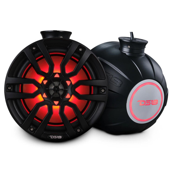 DS18 Audio 8" Pod 375W Speaker with Integrated RGB LED Lights NXL-PS8 - UTV Source