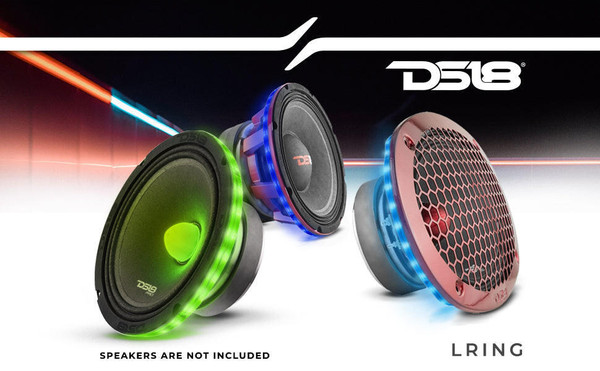 DS18 Audio 6x9 RGB LED Ring for Speaker and Subwoofers - LRING69