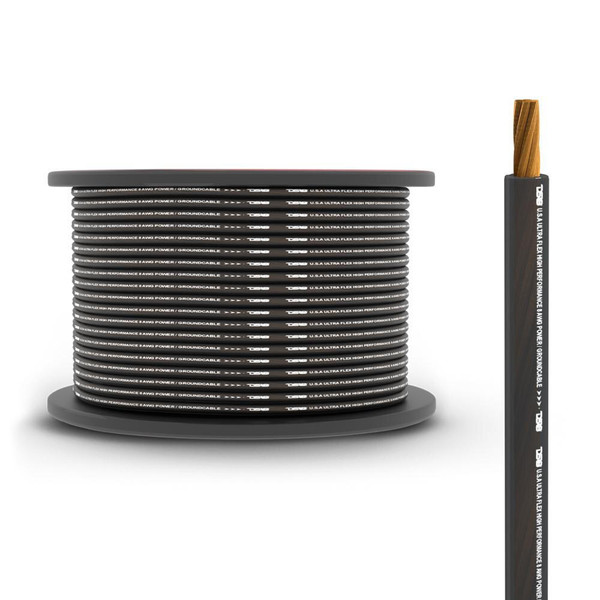 DS18 Audio 8-GA Ultra Flex CCA Ground Power Cable 250 Feet PW-8GA-250 - UTV Source