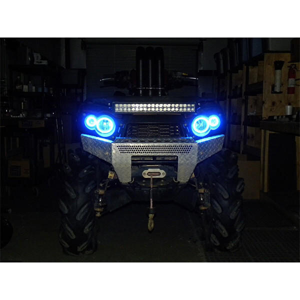 4 Super Bright LED Bulbs For 2005 Kawasaki Brute Force 750 4x4i – ATV Headlight Replacement