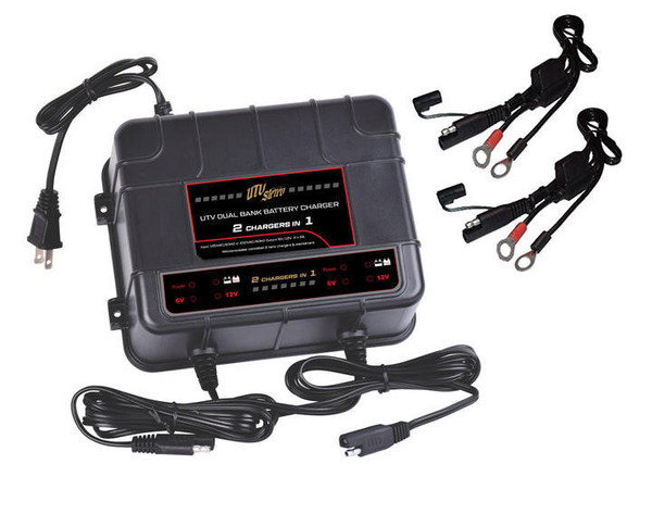 UTV Stereo Dual Bank 12V Battery Charger  UTVS0074921