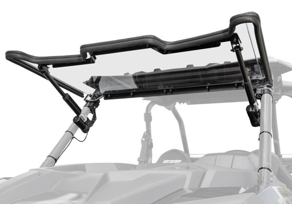 SuperATV Polaris RZR XP Turbo MaxDrive Power Flip Windshield PFWS-P-RZR1K-70#AA - UTV Source