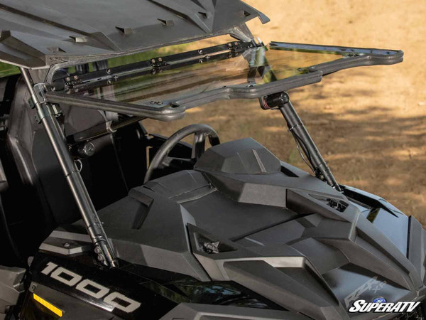 SuperATV Polaris RZR XP Turbo MaxDrive Power Flip Windshield  UTVS0075238