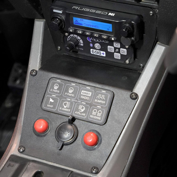 Rugged Radios Polaris RZR Pro XP / Turbo R / Pro R Dash Mount Radio and Intercom Lower Accessory Panel  UTVS0077212