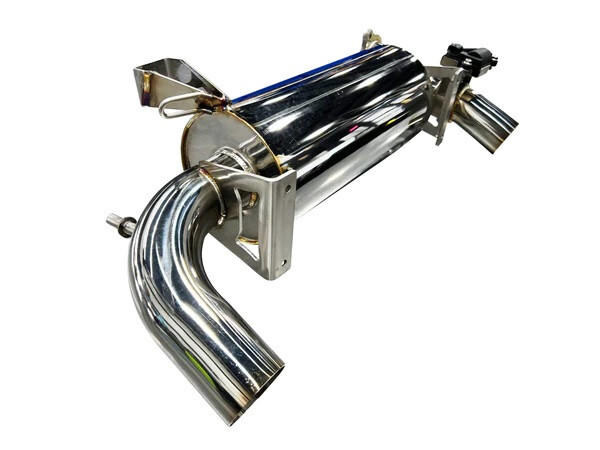 RPM Powersports Polaris RZR Pro XP / Turbo R E-Valve Muffler Dual Tip Captains Choice Exhaust   UTVS0078473