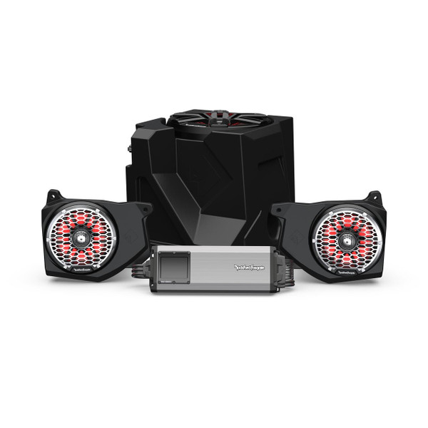 Rockford Fosgate Polaris Ranger Audio System for Ride Command (Stage 5) RNGR18RC-STG5 - UTV Source