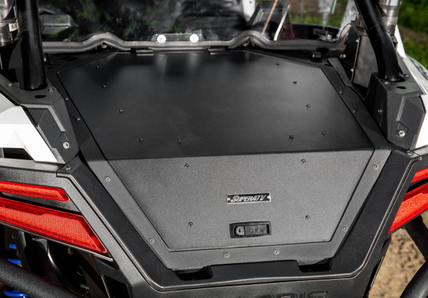 SuperATV Polaris RZR Turbo R Trunk Bed Enclosure TBES-P-PROXP-00#AA - UTV Source
