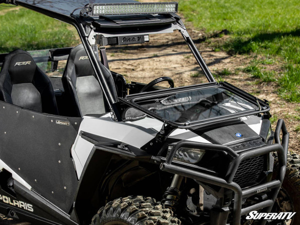 SuperATV Polaris RZR S 1000 Flip Down Glass Windshield  UTVS0083701