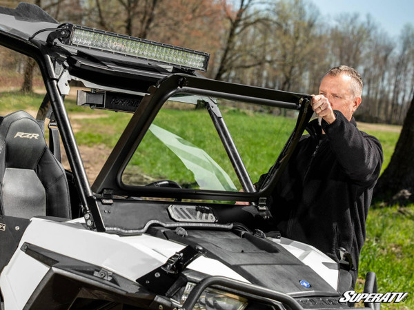 SuperATV Polaris RZR 900 Flip Down Glass Windshield  UTVS0083704