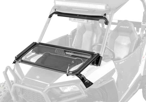 SuperATV Polaris RZR 900 Flip Down Glass Windshield FDGWS-P-RZR1K-01#AC - UTV Source
