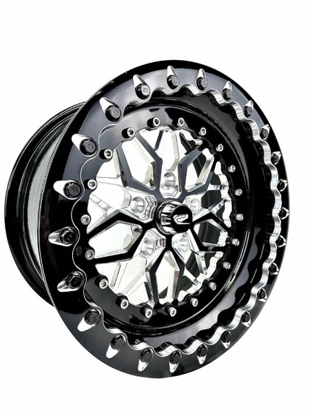 Packard Performance Polaris RZR Pro R Impact Beadlock by Ultra Light (Gloss Black) PP-UL-PROR-IBL-GB - UTV Source