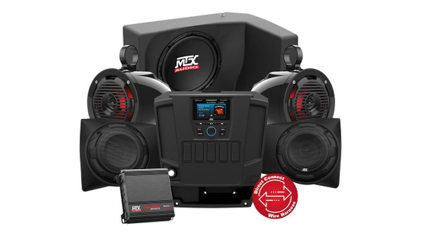 MTX Audio Polaris Ranger 4 Speaker 2 Amp w/ Subwoofer Audio System RANGERSYSTEM3 - UTV Source