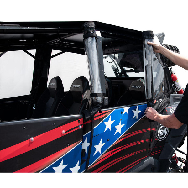 Tusk Polaris RZR XP 4 1000 / XP 4 Turbo Zipperless Upper Doors Kit  UTVS0086378