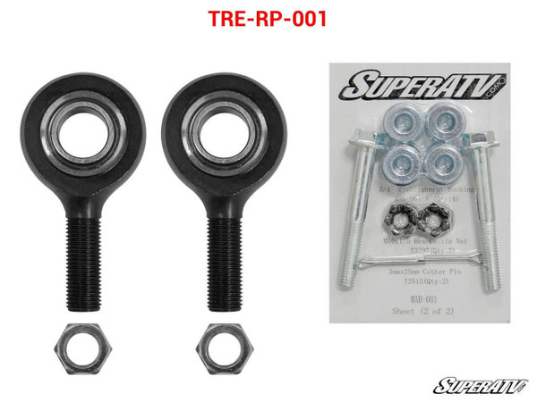 SuperATV Polaris Ranger XP 1000 Heavy-duty Tie Rod End Replacement Kit  UTVS0087232