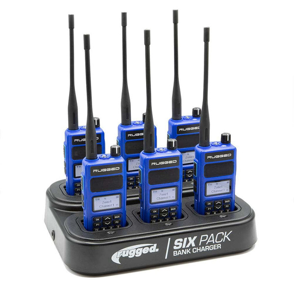 Rugged Radios R1 Handheld Radio 6-Pack Bank Charger 6PACK-R1 - UTV Source